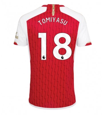 Arsenal Takehiro Tomiyasu #18 Primera Equipación 2023-24 Manga Corta